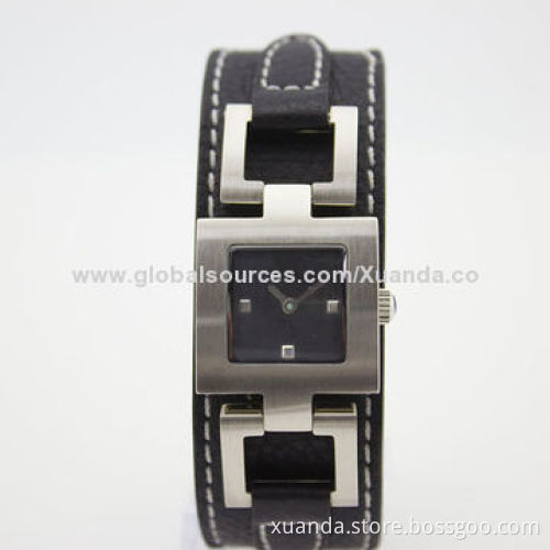 Japan quartz movement stainless steel watch with fashion design for woman style